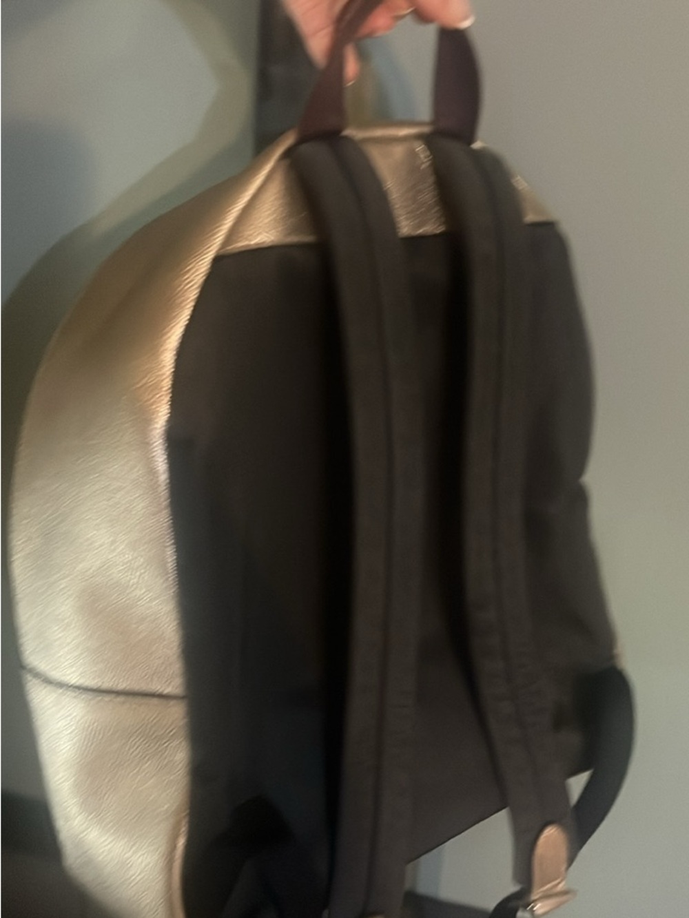 Coach Metallic Signature Mini Backpack - Champagne - Picture 3 of 4